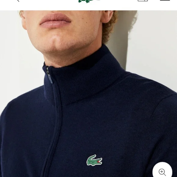 COPY - LACOSTEMen’s Knitwear Quarter Zip Sweater